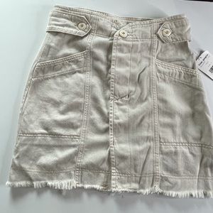 Free People Women's Alpha Utility contrast skirt
